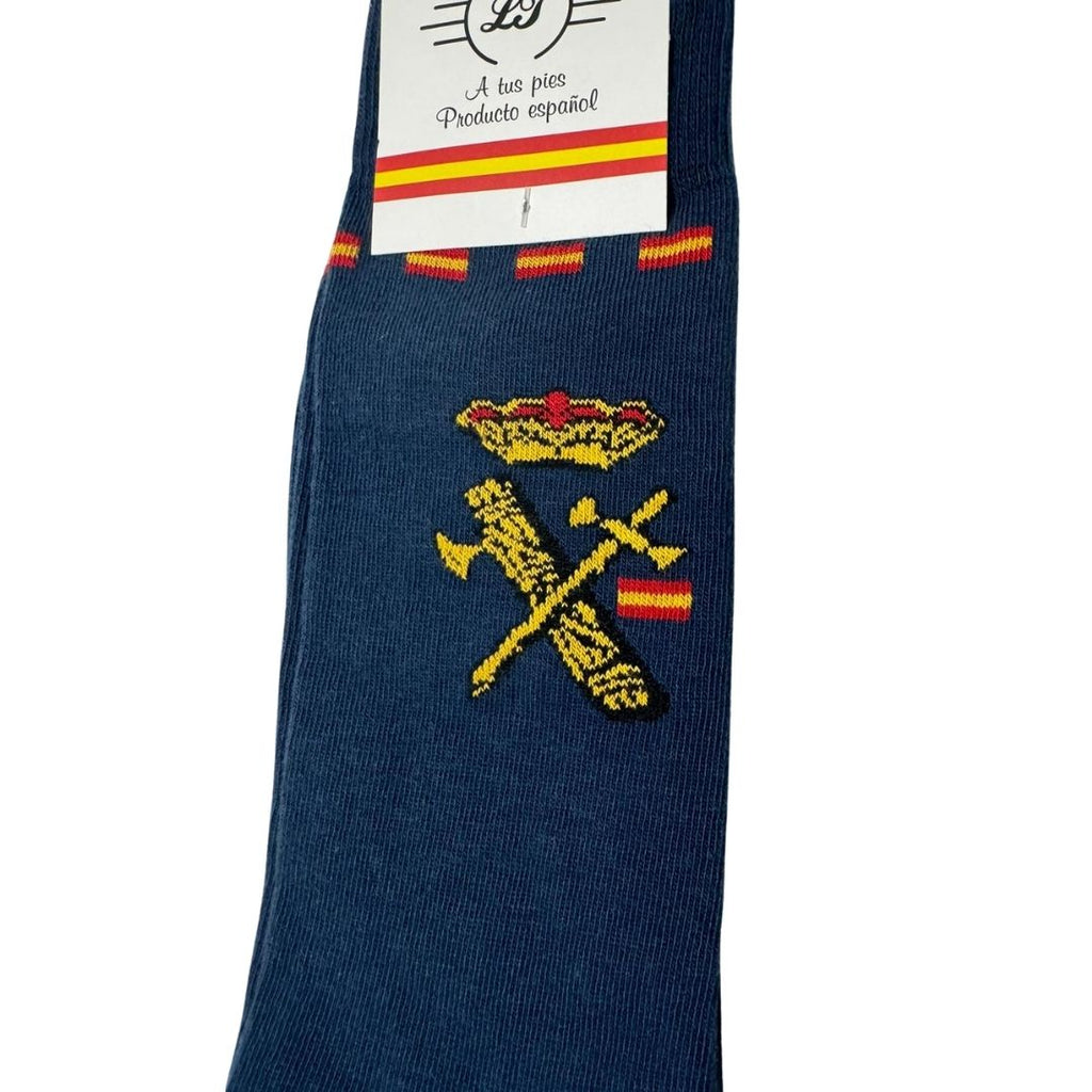 Comprar Calcetines Guarcia Civil española - Azul Bandera España La Flamenca de Borgoña Patricia Muñoz VOX
