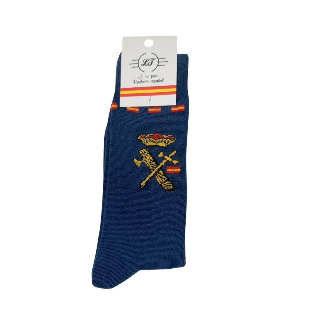 Comprar Calcetines Guarcia Civil española - Azul Bandera España La Flamenca de Borgoña Patricia Muñoz VOX