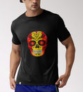 Comprar Camiseta Hombre Halloween (Dí­a de los Muertos) Bandera España La Flamenca de Borgoña Patricia Muñoz VOX