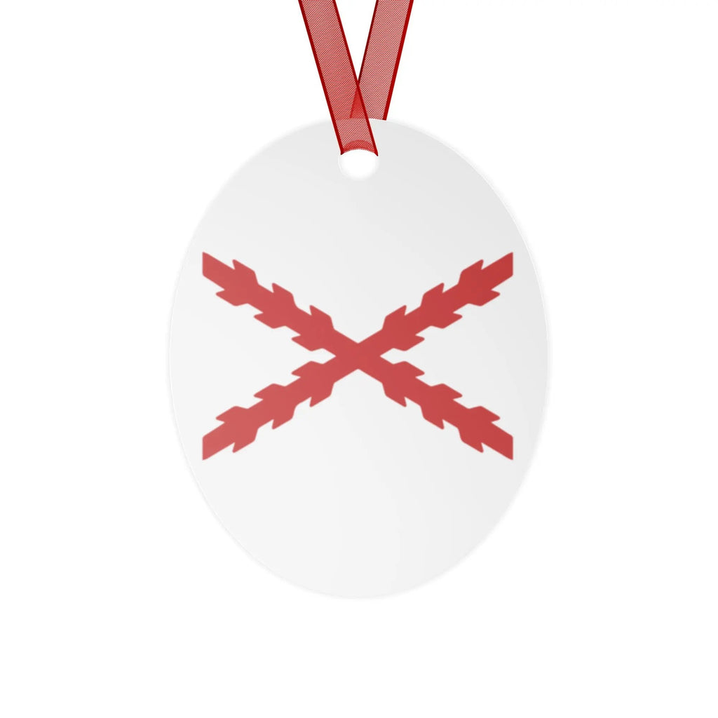 Comprar Adornos de cerámica a doble cara para Árbol de Navidad - Cruz de Borgoña La Flamenca de Borgoña Bandera España