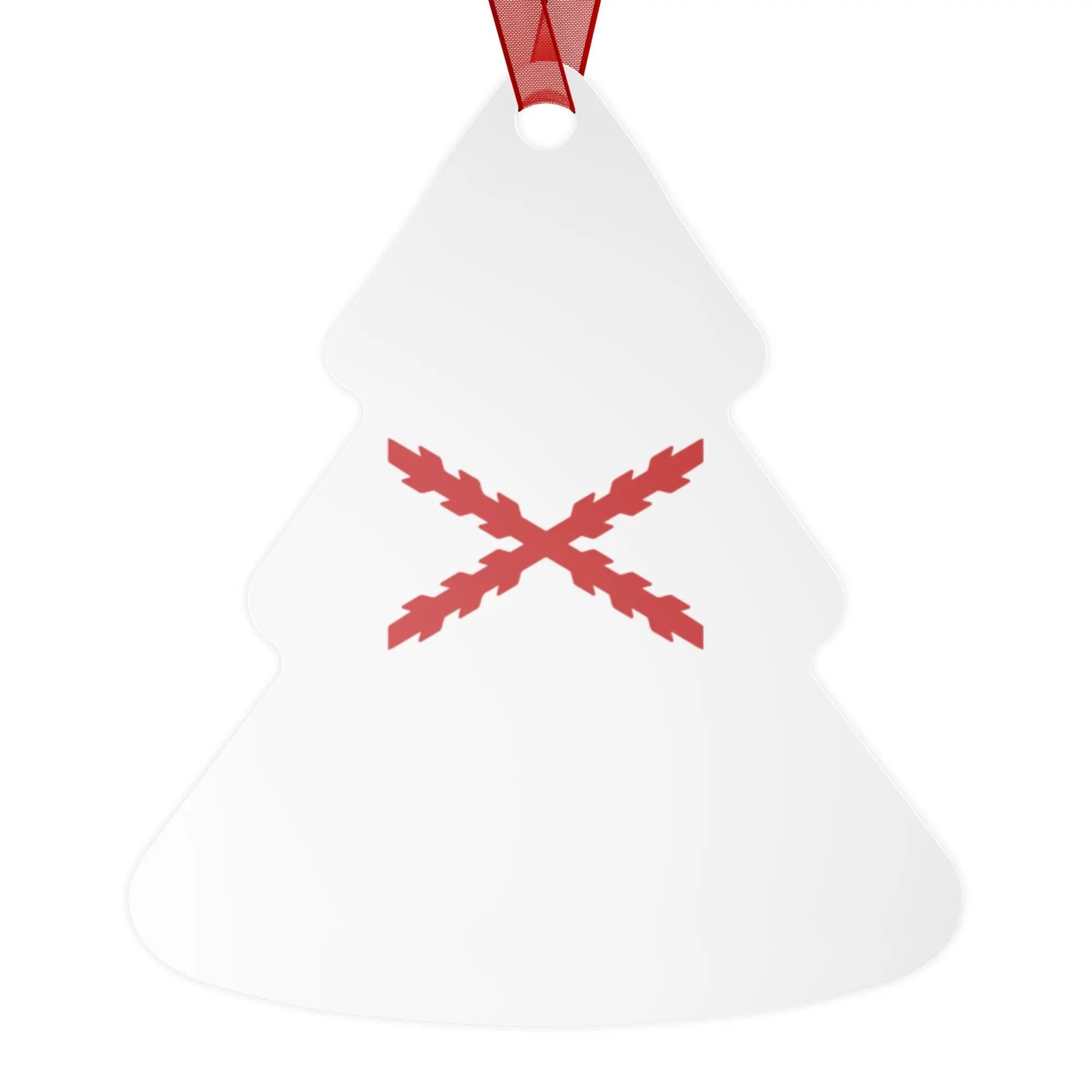 Comprar Adornos de cerámica a doble cara para Árbol de Navidad - Cruz de Borgoña La Flamenca de Borgoña Bandera España