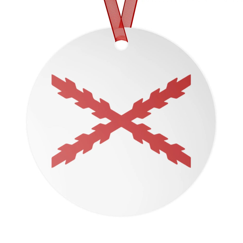 Comprar Adornos de cerámica a doble cara para Árbol de Navidad - Cruz de Borgoña La Flamenca de Borgoña Bandera España