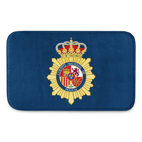 Comprar Alfombrilla de baño viscoelástica Policía Nacional La Flamenca de Borgoña Bandera España