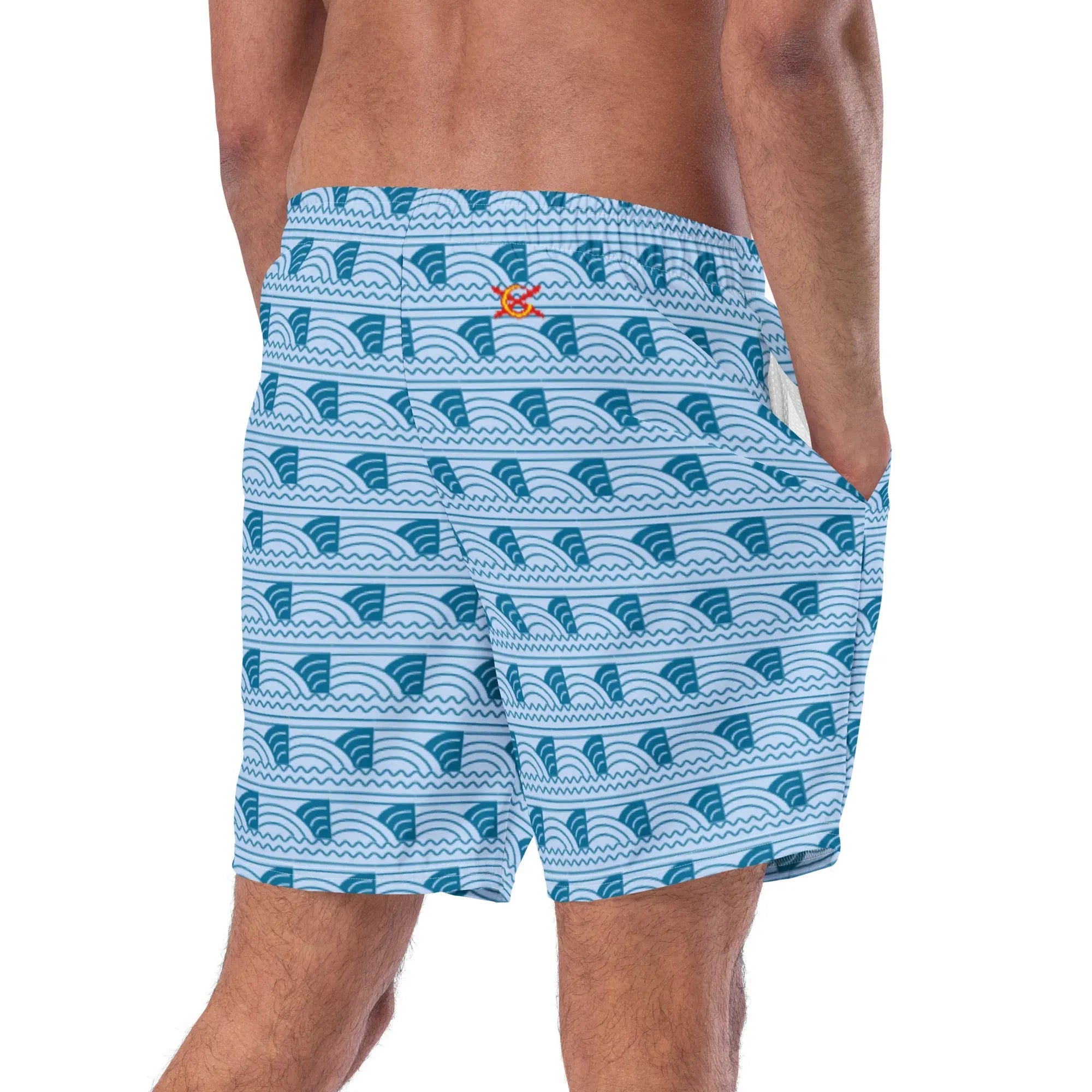 Comprar Bañador Azul olas hombre Bandera España La Flamenca de Borgoña Patricia Muñoz VOX