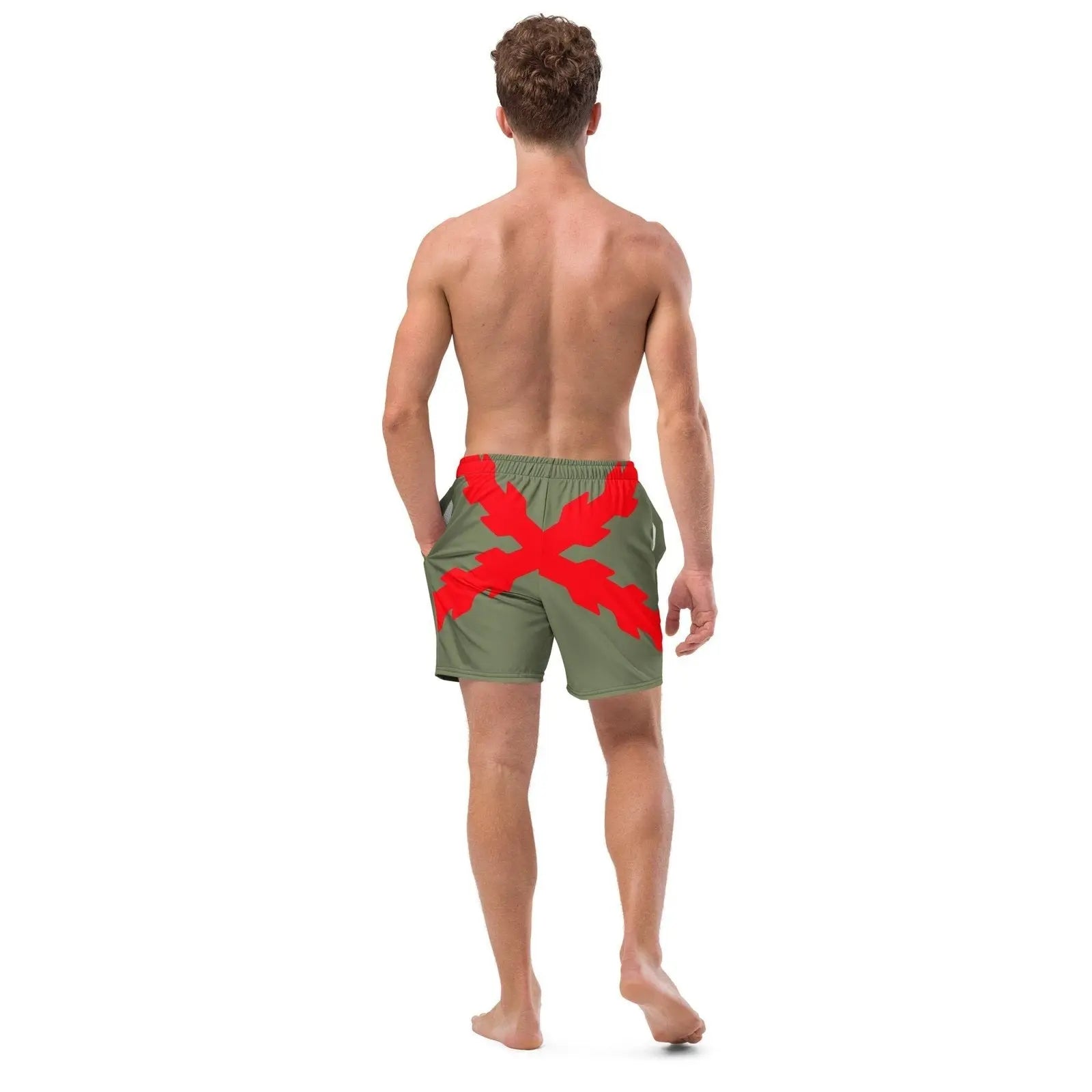 Comprar Bañador Cruz de Borgoña rojo hombre Bandera España La Flamenca de Borgoña Patricia Muñoz VOX