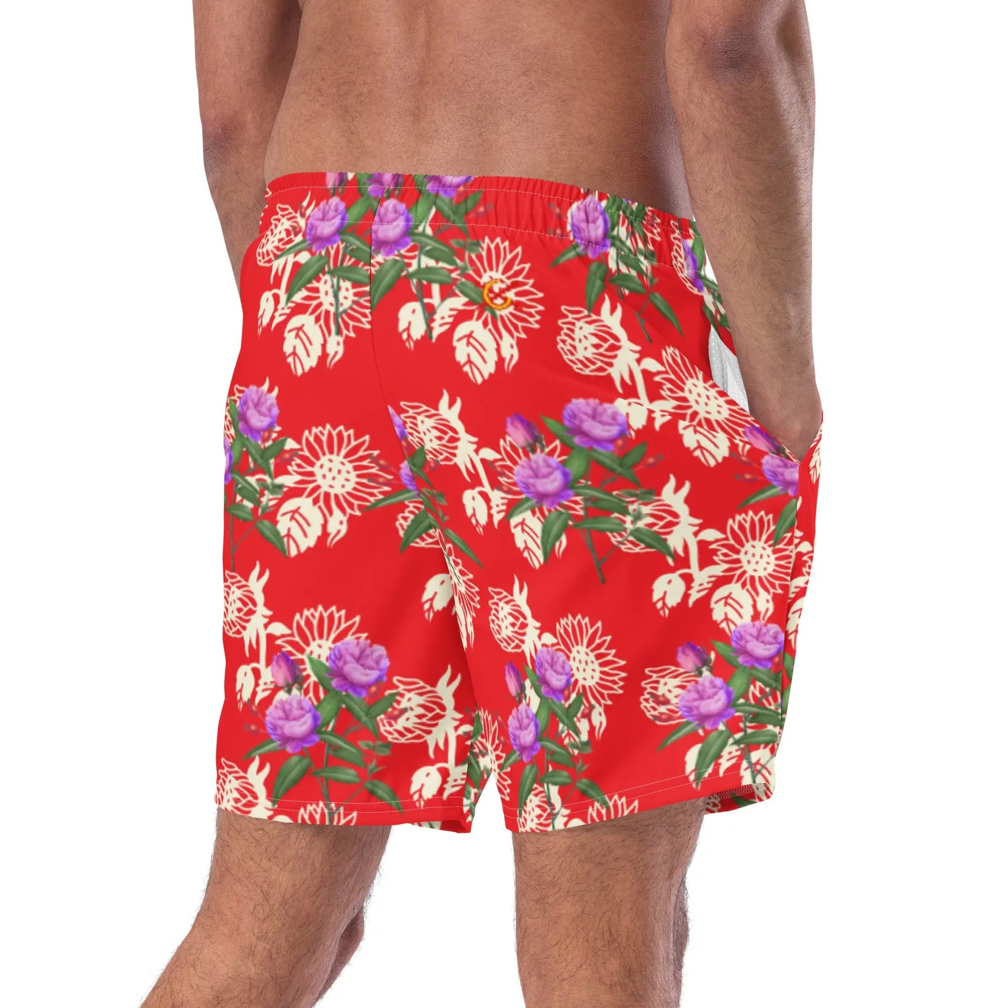 Comprar Bañador Floreado hombre Bandera España La Flamenca de Borgoña Patricia Muñoz VOX