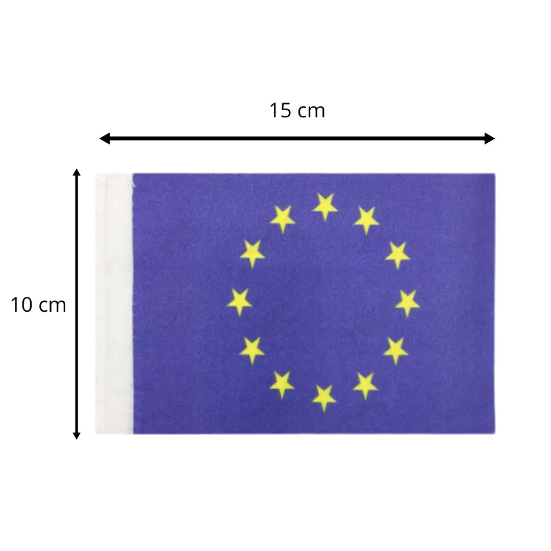 Comprar Banderín mesa (Sin Asta) Unión Europea 10x15cm La Flamenca de Borgoña Bandera España