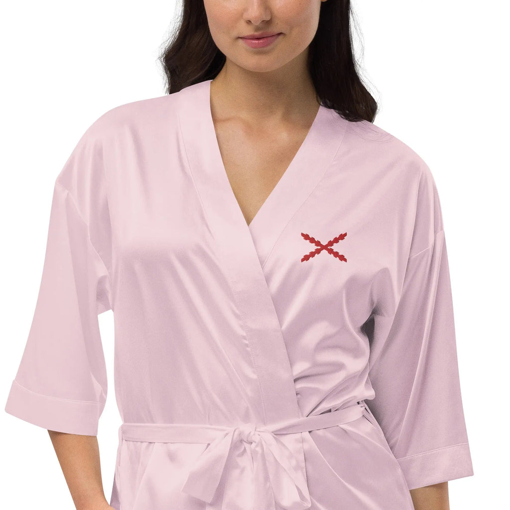 Comprar Bata de satén Cruz de Borgoña Bandera España La Flamenca de Borgoña Patricia Muñoz VOX
