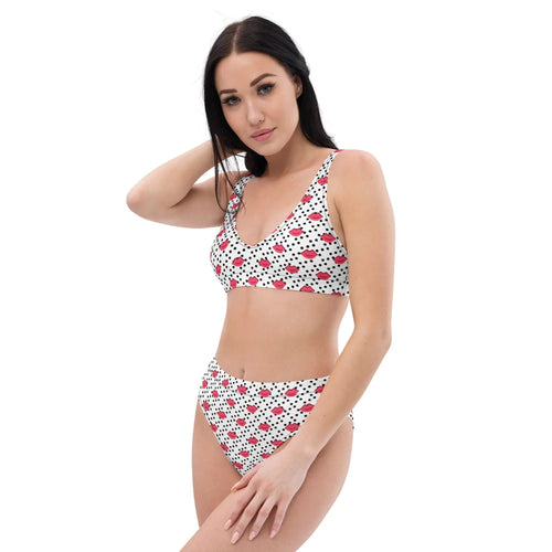Comprar Bikini Besos talle alto Mujer Bandera España La Flamenca de Borgoña Patricia Muñoz VOX
