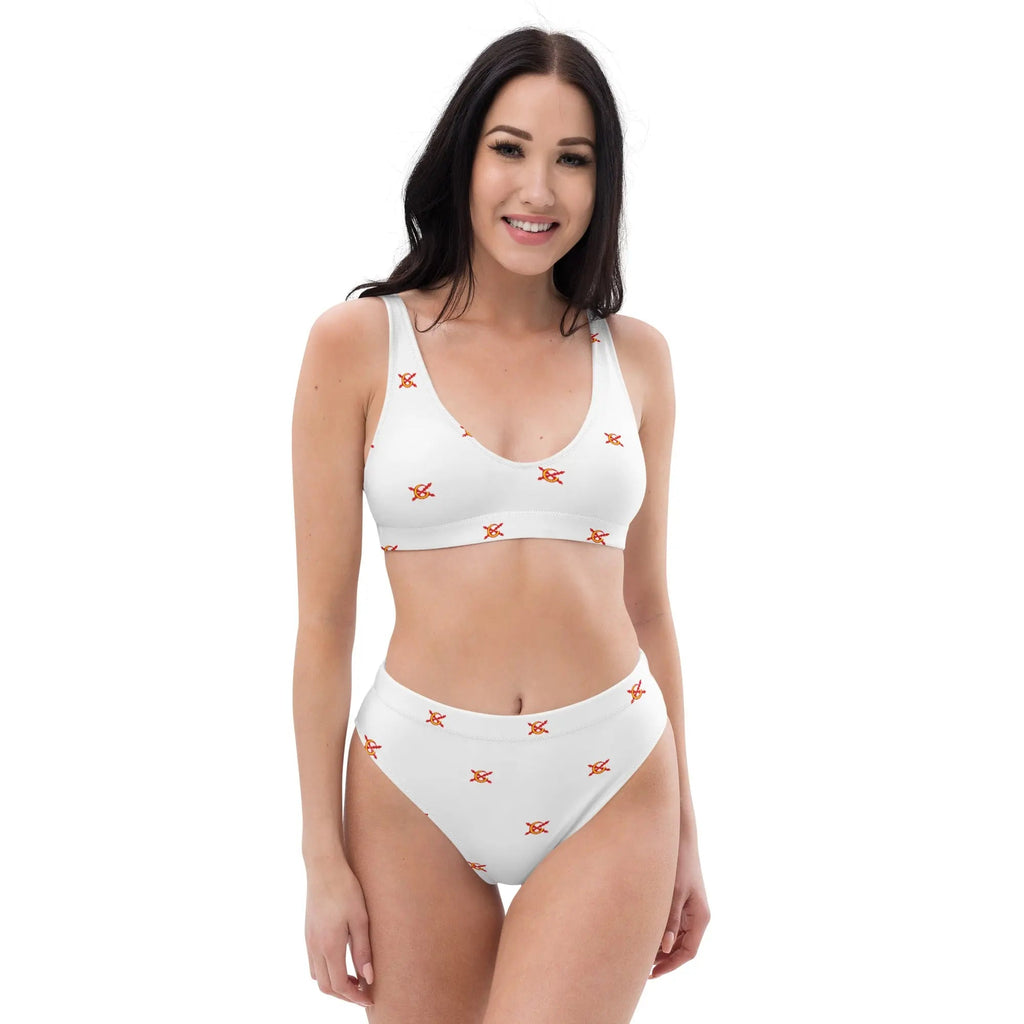 Comprar Bikini La Flamenca de Borgoña Logo talle alto Bandera España La Flamenca de Borgoña Patricia Muñoz VOX
