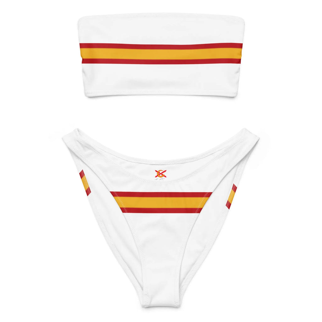 Comprar Bikini bandeau reciclado Bandera de España La Flamenca de Borgoña Bandera España