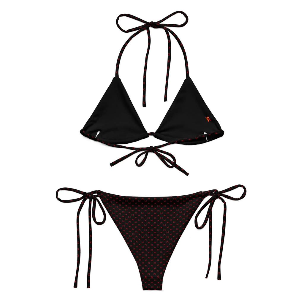 Comprar Bikini de triángulo negro Cruz de Borgoña La Flamenca de Borgoña, Bandera de España, Cruz de Borgoña, Patricia Muñoz, VOX, Santiago Abascal