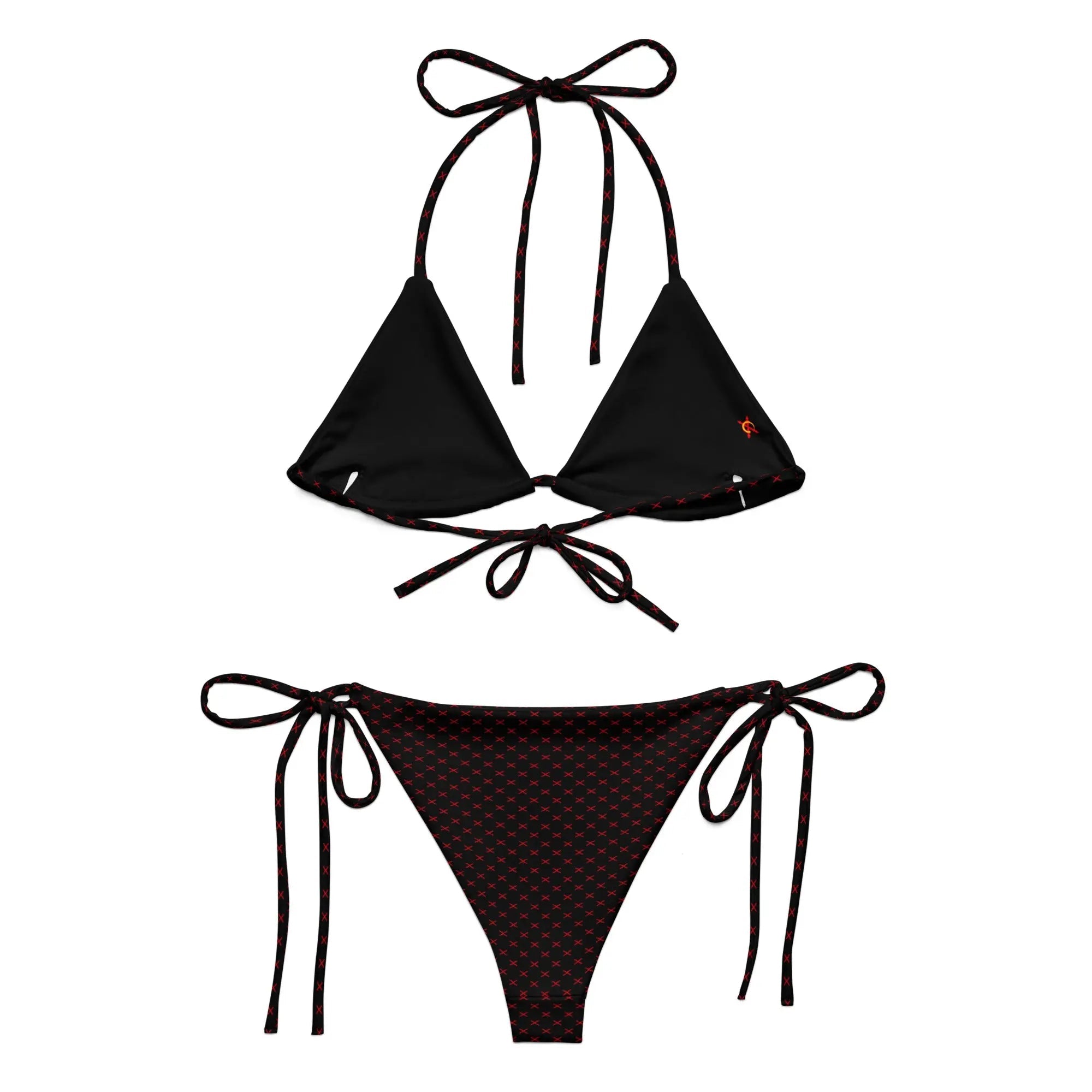 Comprar Bikini de triángulo negro Cruz de Borgoña La Flamenca de Borgoña, Bandera de España, Cruz de Borgoña, Patricia Muñoz, VOX, Santiago Abascal