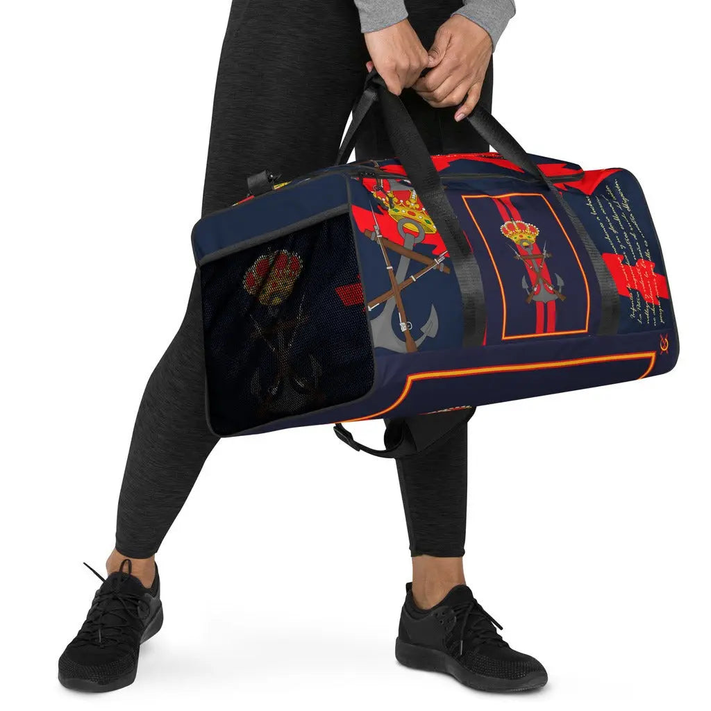 Comprar Bolsa de deporte Infantería de Marina Bandera España La Flamenca de Borgoña Patricia Muñoz VOX