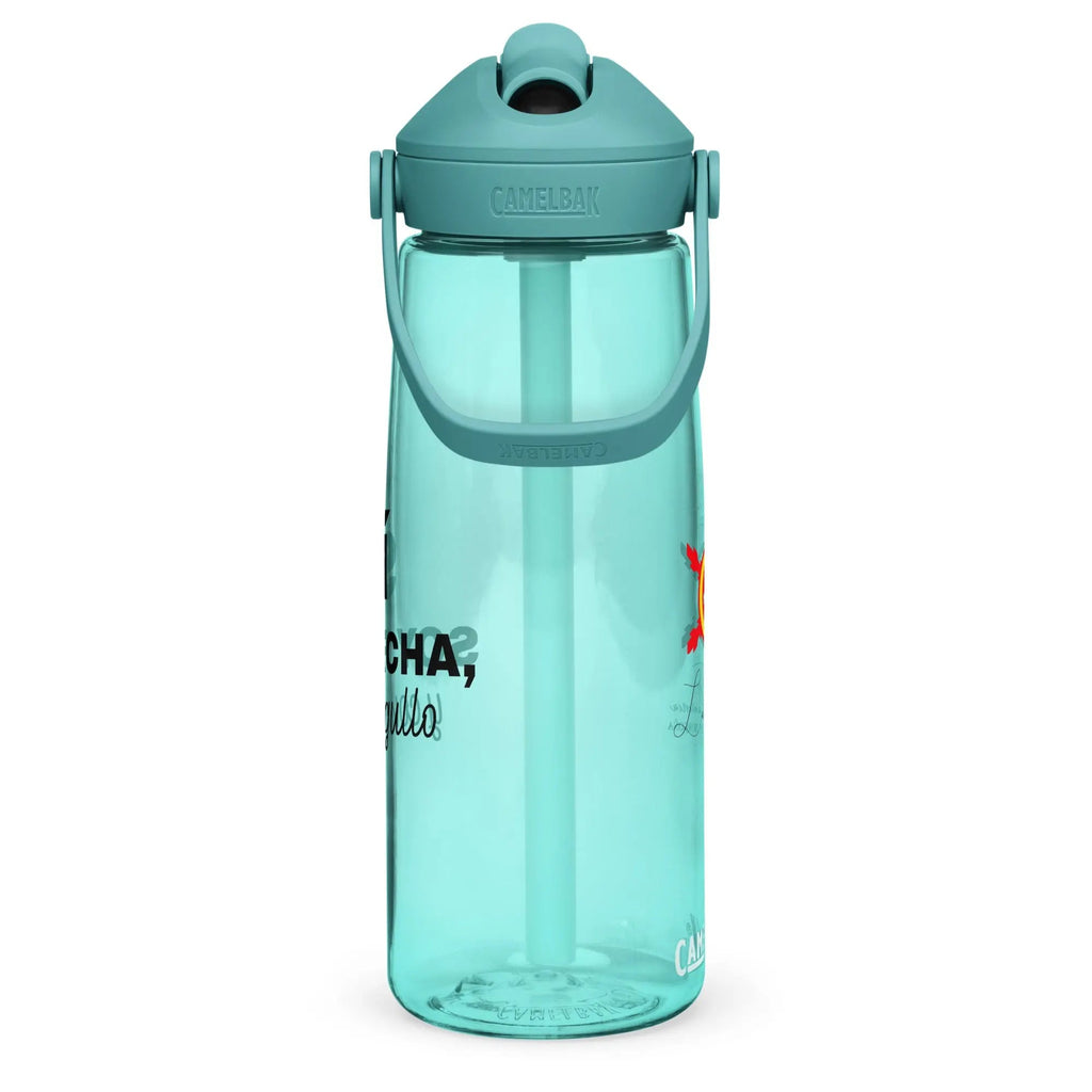 Comprar Botella de agua con tapa y pajita abatible "SÍ, Soy Facha, y con orgullo" La Flamenca de Borgoña Bandera España