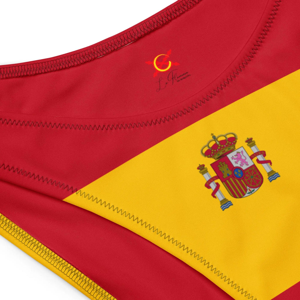 Comprar Braguita de bikini con corte en V reciclada Bandera España La Flamenca de Borgoña Bandera España