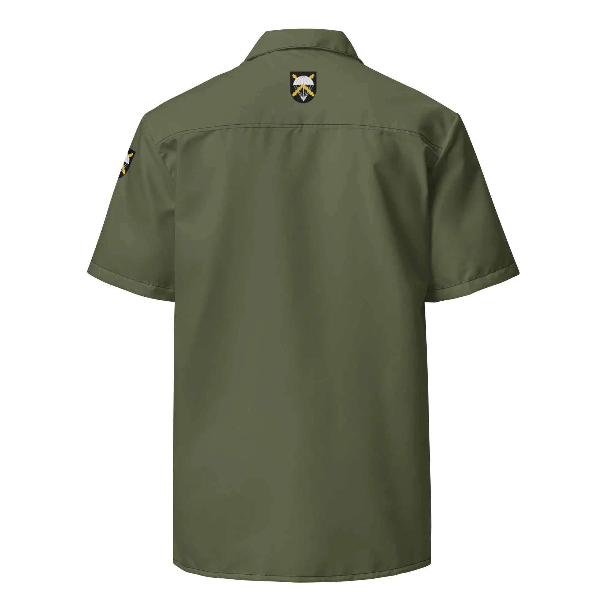 Comprar Camisa Bripac verde manga corta unisex Bandera España La Flamenca de Borgoña Patricia Muñoz VOX