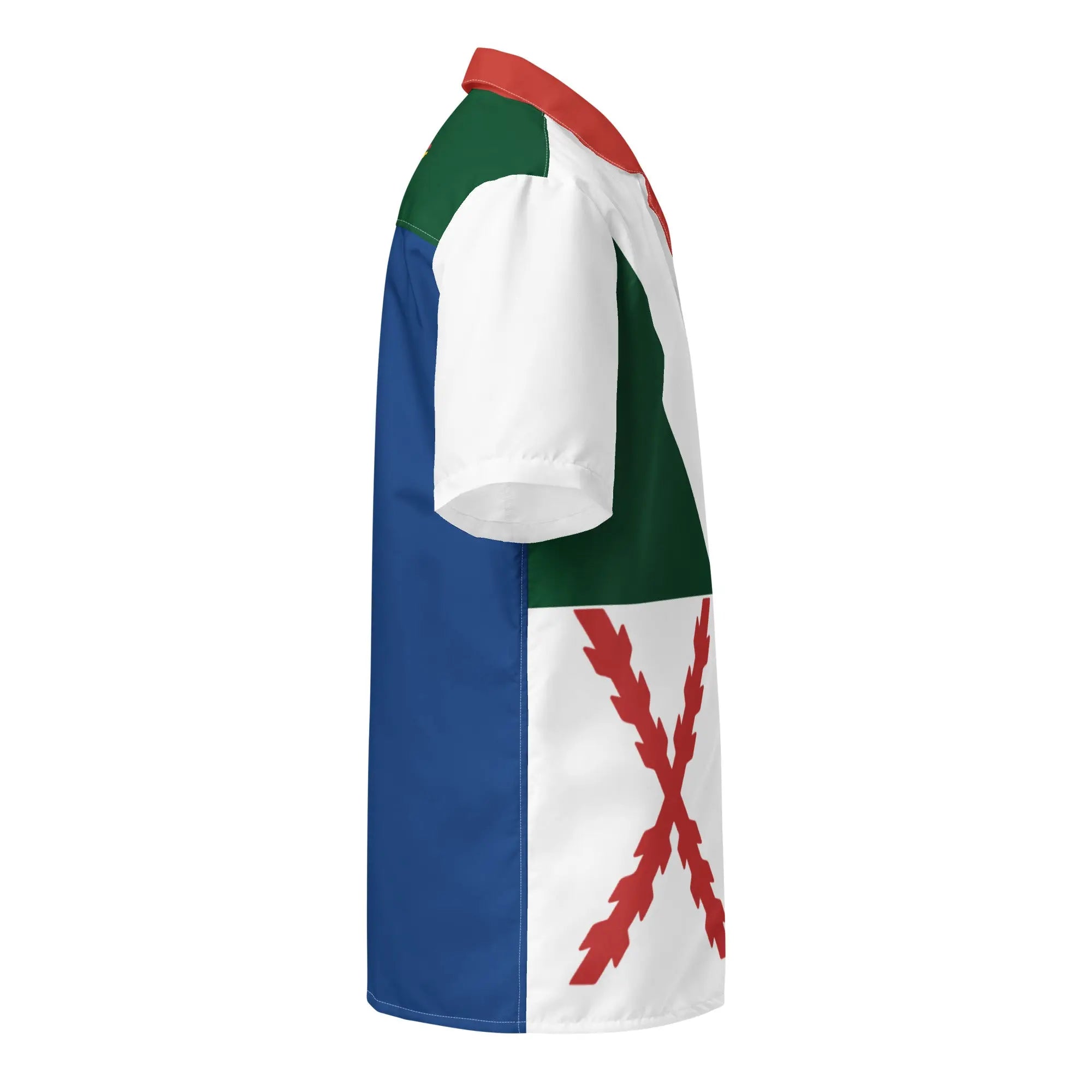 Comprar Camisa Cruz de Borgoña multicolor manga corta unisex Bandera España La Flamenca de Borgoña Patricia Muñoz VOX