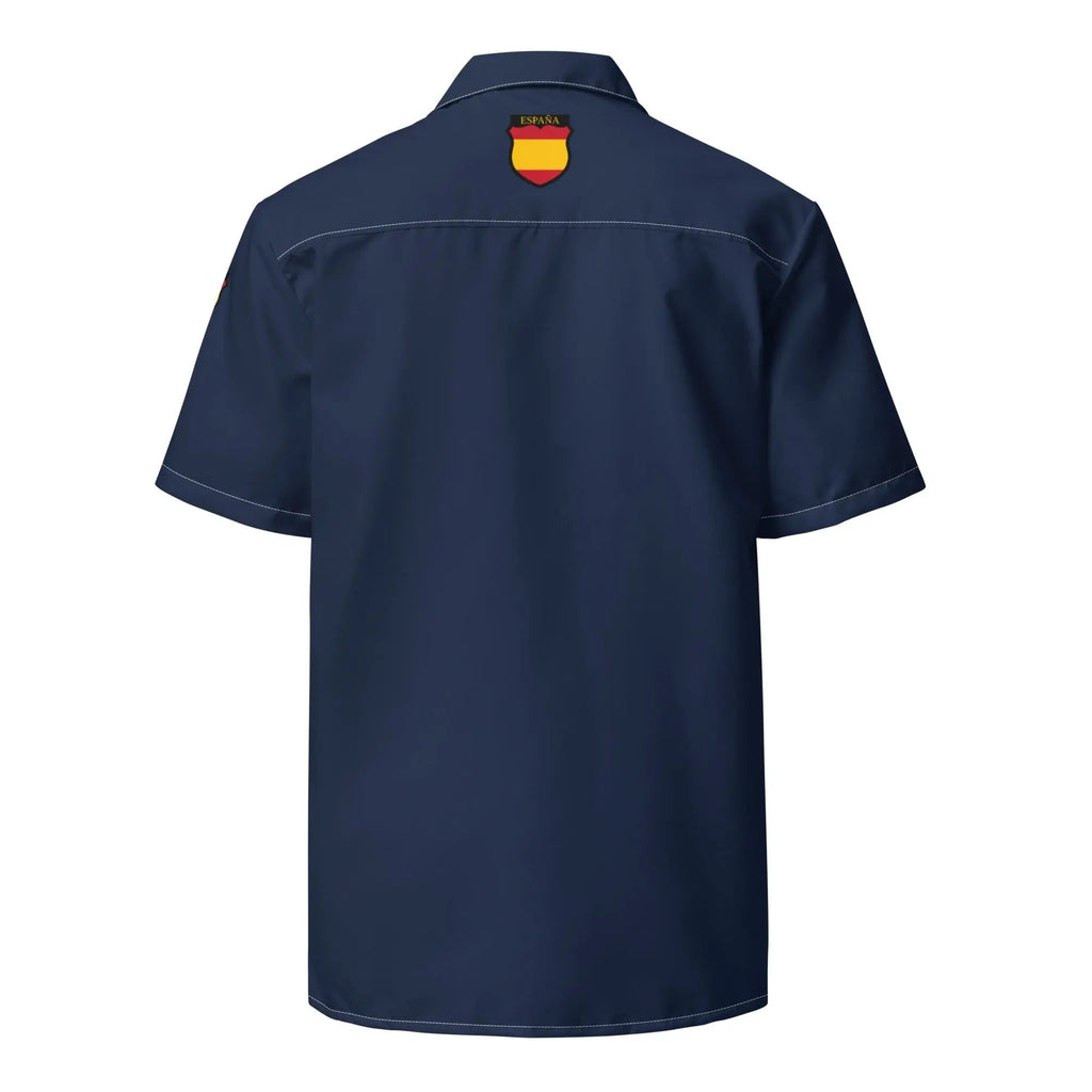 Comprar Camisa División Azul I manga corta unisex Bandera España La Flamenca de Borgoña Patricia Muñoz VOX