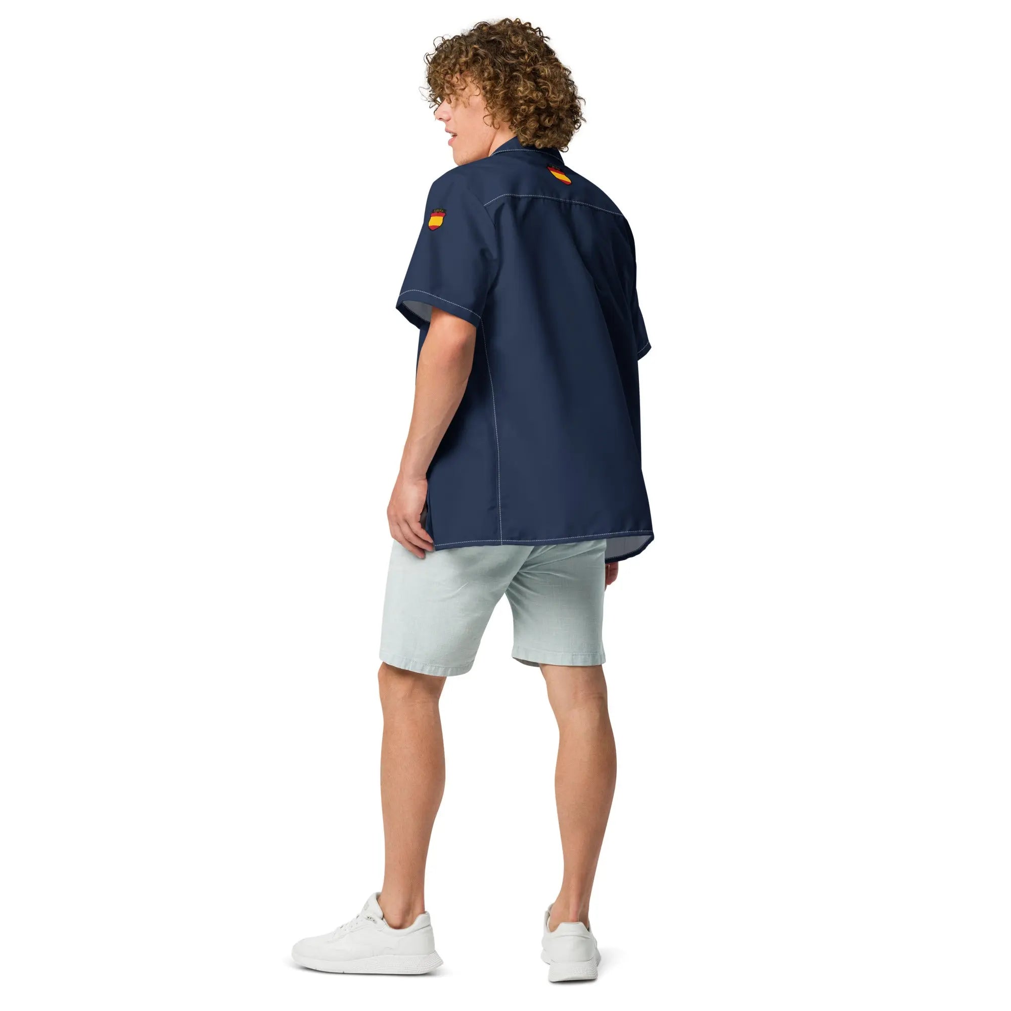 Comprar Camisa División Azul I manga corta unisex Bandera España La Flamenca de Borgoña Patricia Muñoz VOX