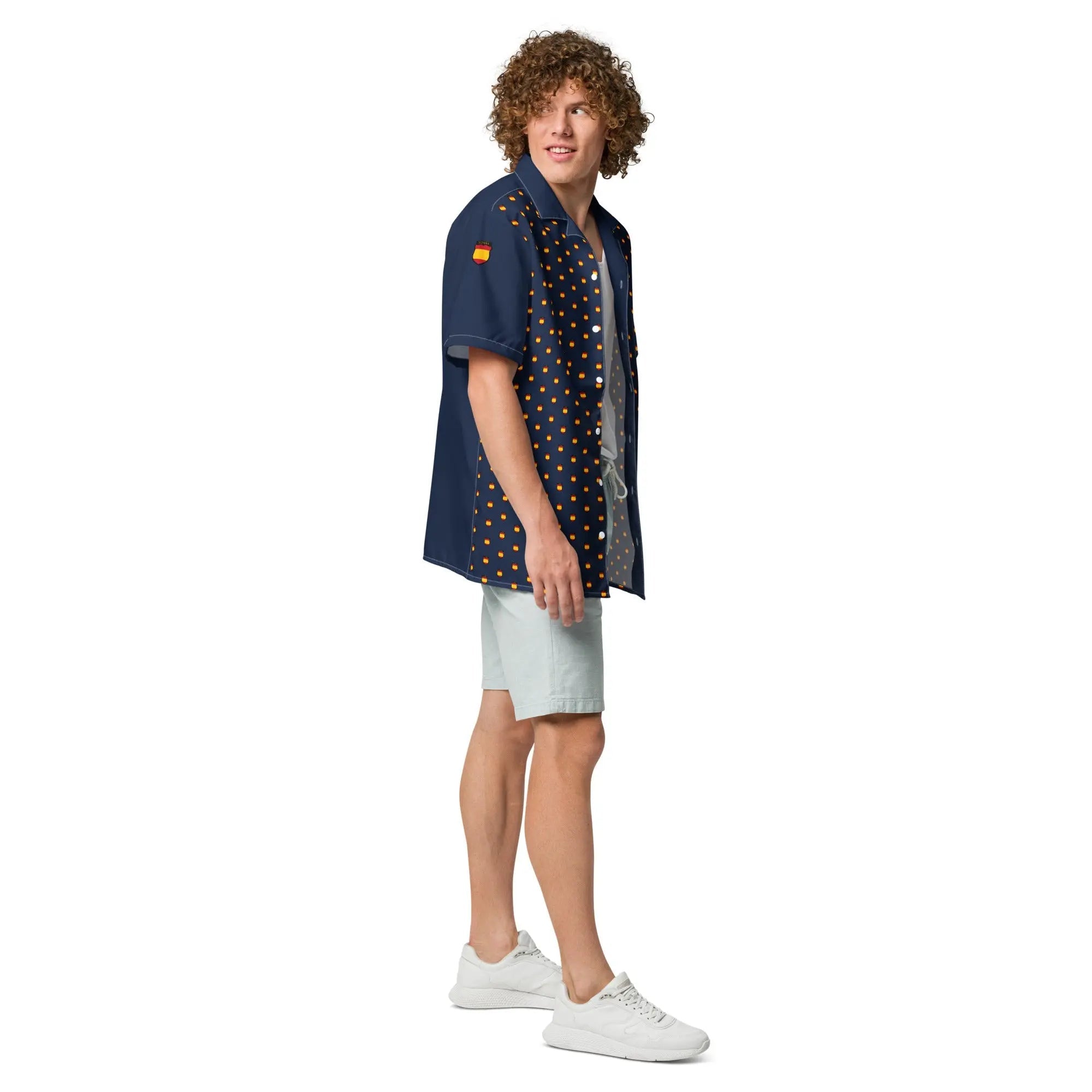 Comprar Camisa División Azul II manga corta unisex Bandera España La Flamenca de Borgoña Patricia Muñoz VOX