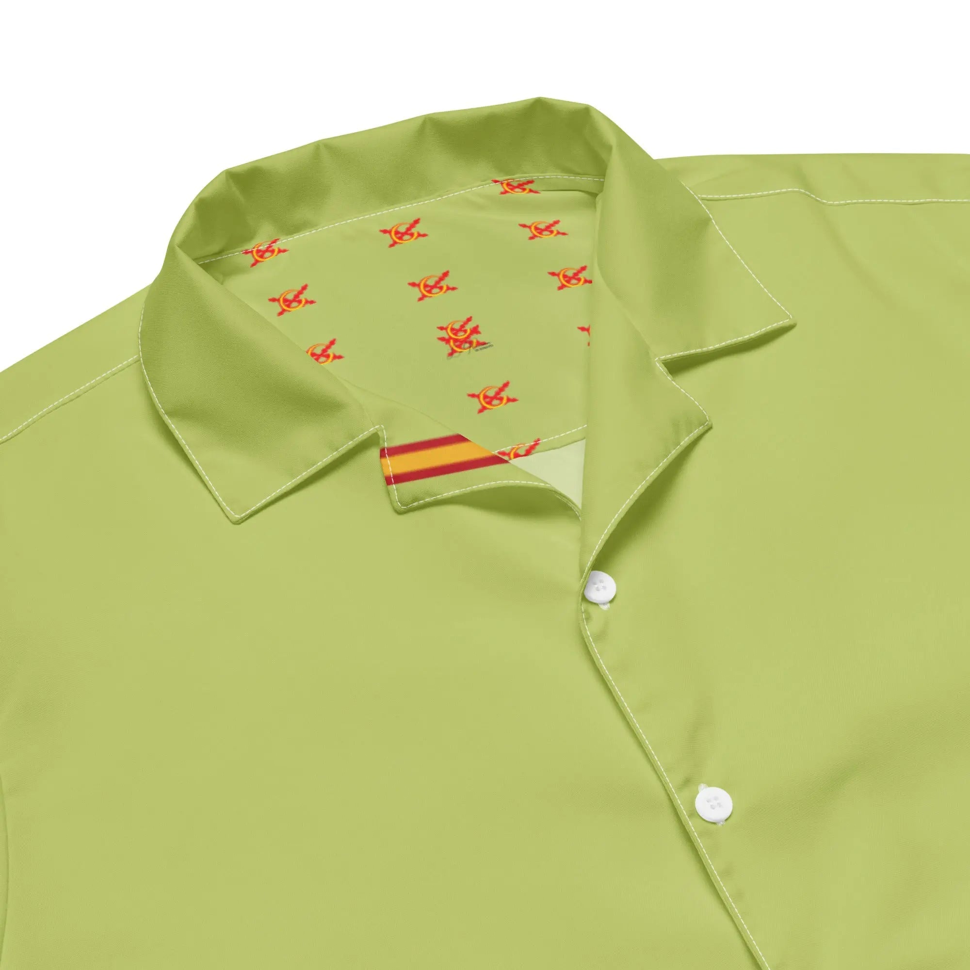 Comprar Camisa España verde ácido manga corta unisex Bandera España La Flamenca de Borgoña Patricia Muñoz VOX