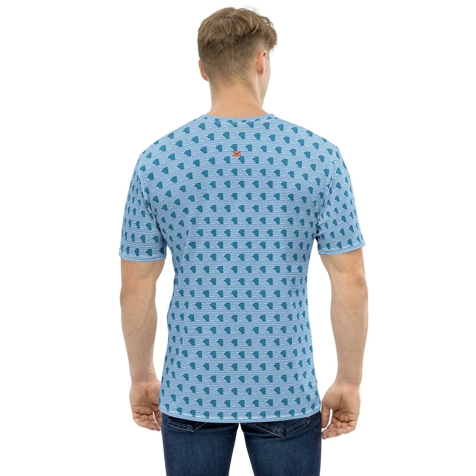 Comprar Camiseta Azul olas hombre Bandera España La Flamenca de Borgoña Patricia Muñoz VOX