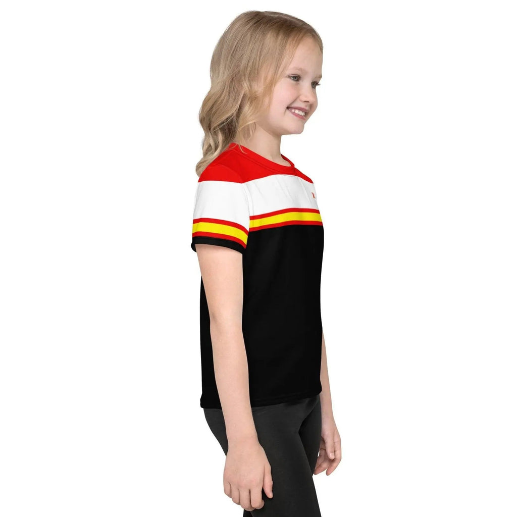 Comprar Camiseta Bandera España cuello redondo niño Bandera España La Flamenca de Borgoña Patricia Muñoz VOX
