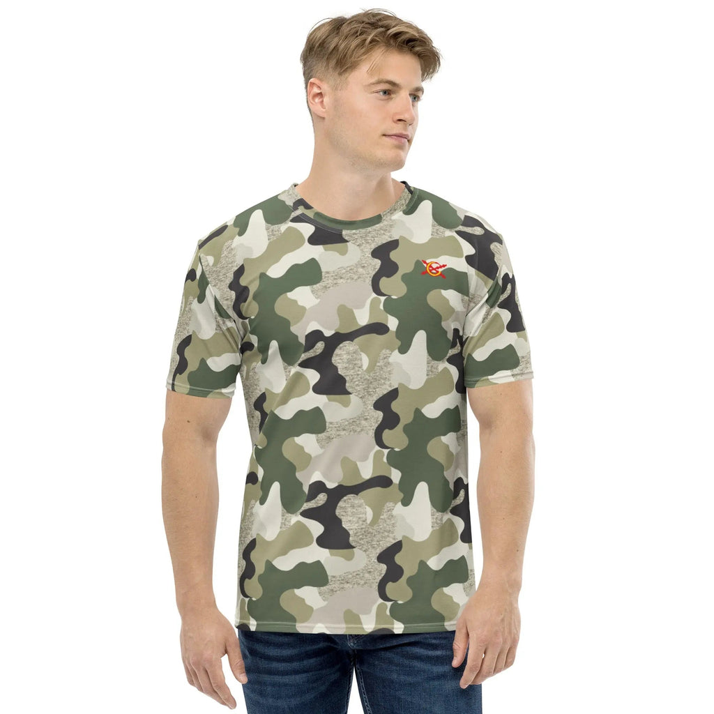 Comprar Camiseta Camuflaje hombre Bandera España La Flamenca de Borgoña Patricia Muñoz VOX