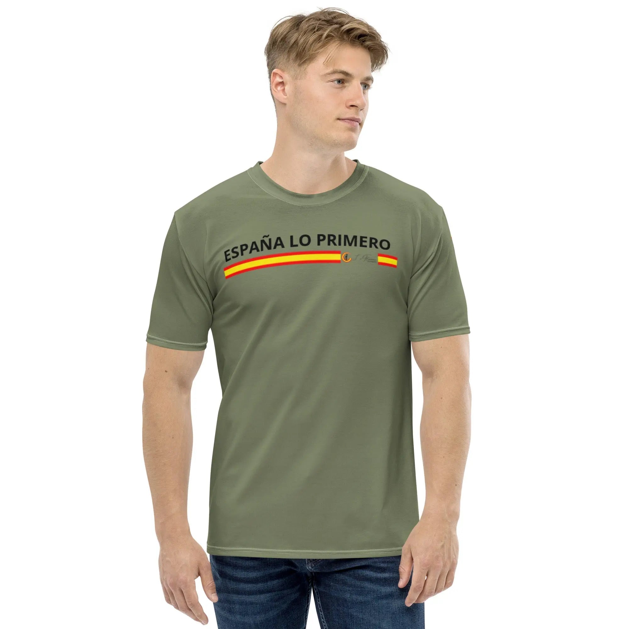 Comprar Camiseta ESPAÑA LO PRIMERO Hombre Bandera España La Flamenca de Borgoña Patricia Muñoz VOX