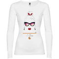 Comprar Camiseta Mujer Flamenca con gafas de lunares Bandera España La Flamenca de Borgoña Patricia Muñoz VOX
