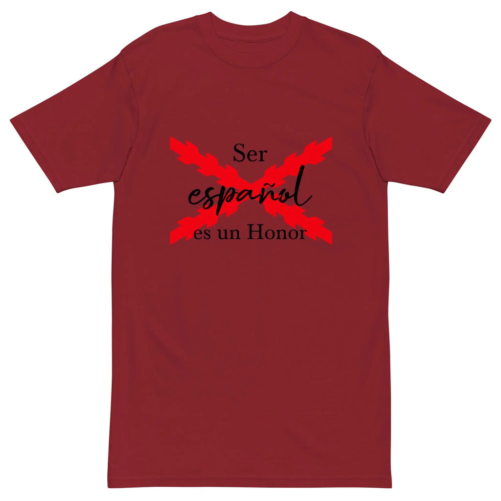Comprar Camiseta Ser Español es un Honor para hombre Bandera España La Flamenca de Borgoña Patricia Muñoz VOX