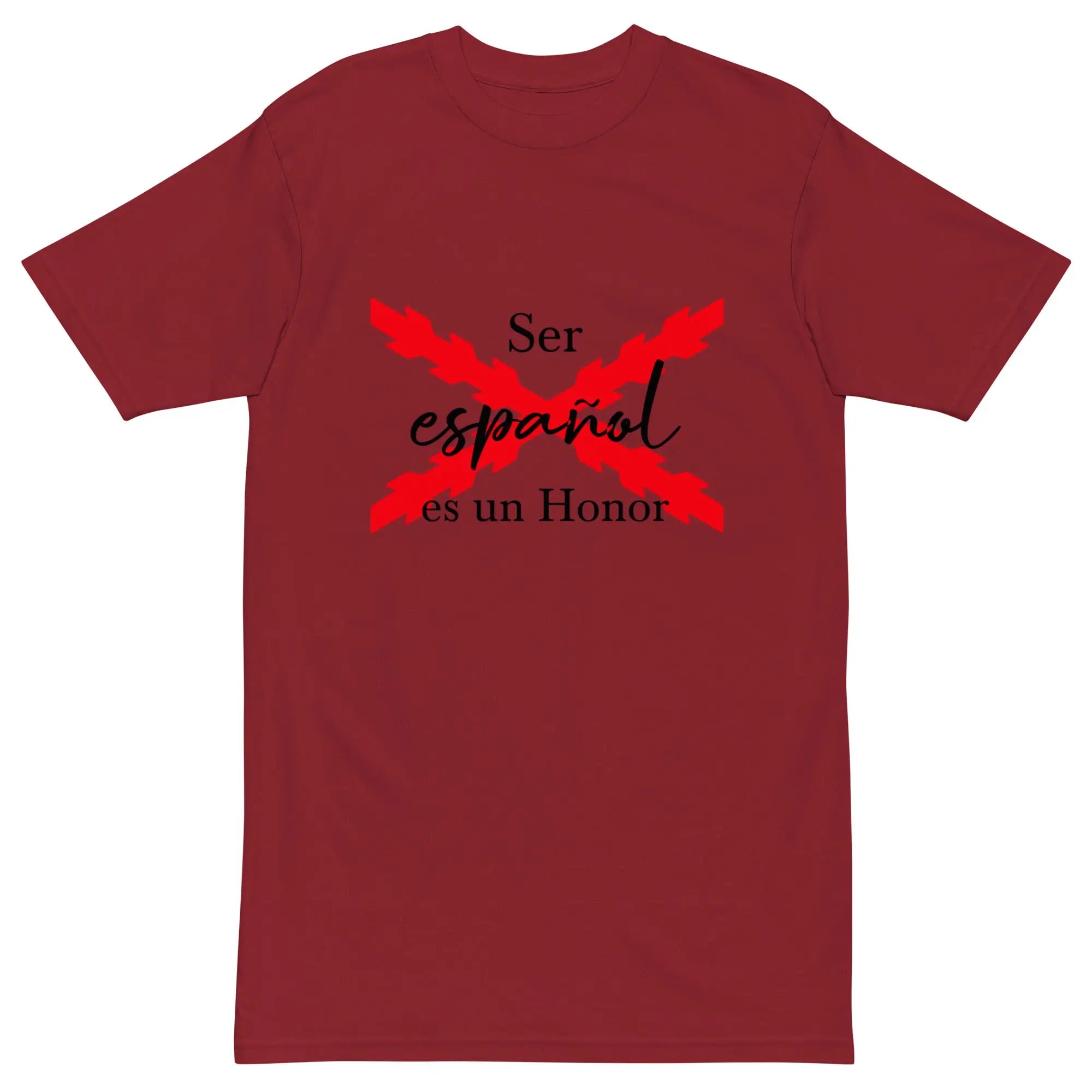 Comprar Camiseta Ser Español es un Honor para hombre Bandera España La Flamenca de Borgoña Patricia Muñoz VOX
