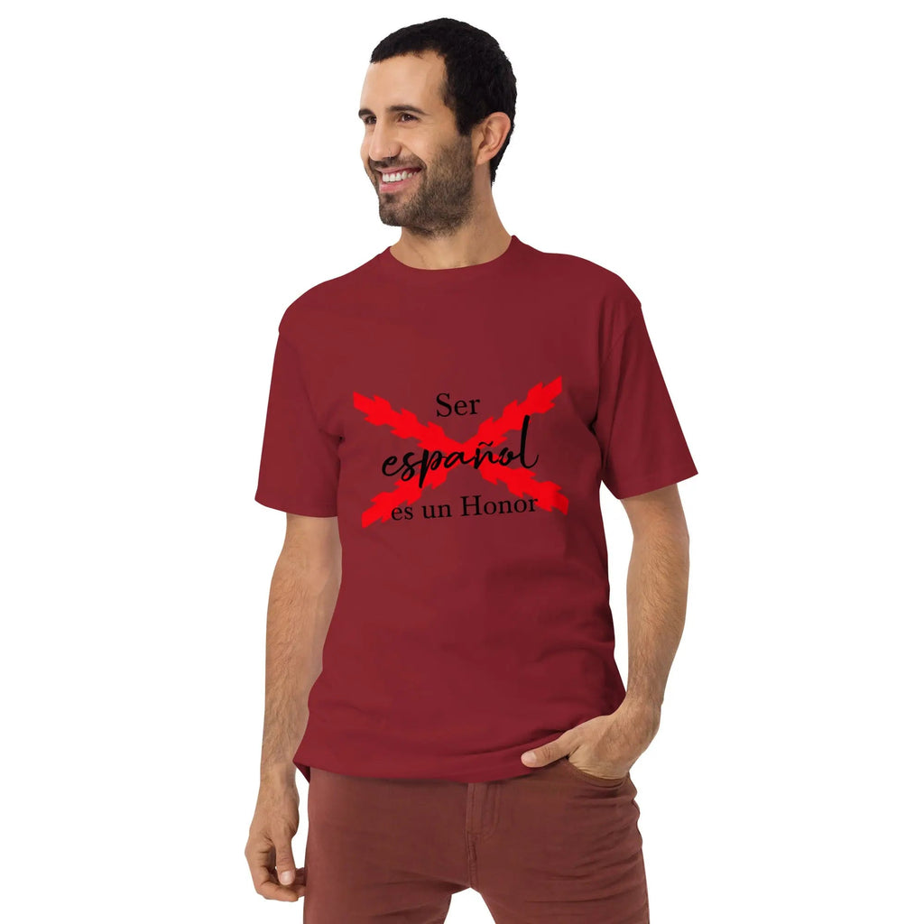 Comprar Camiseta Ser Español es un Honor para hombre Bandera España La Flamenca de Borgoña Patricia Muñoz VOX