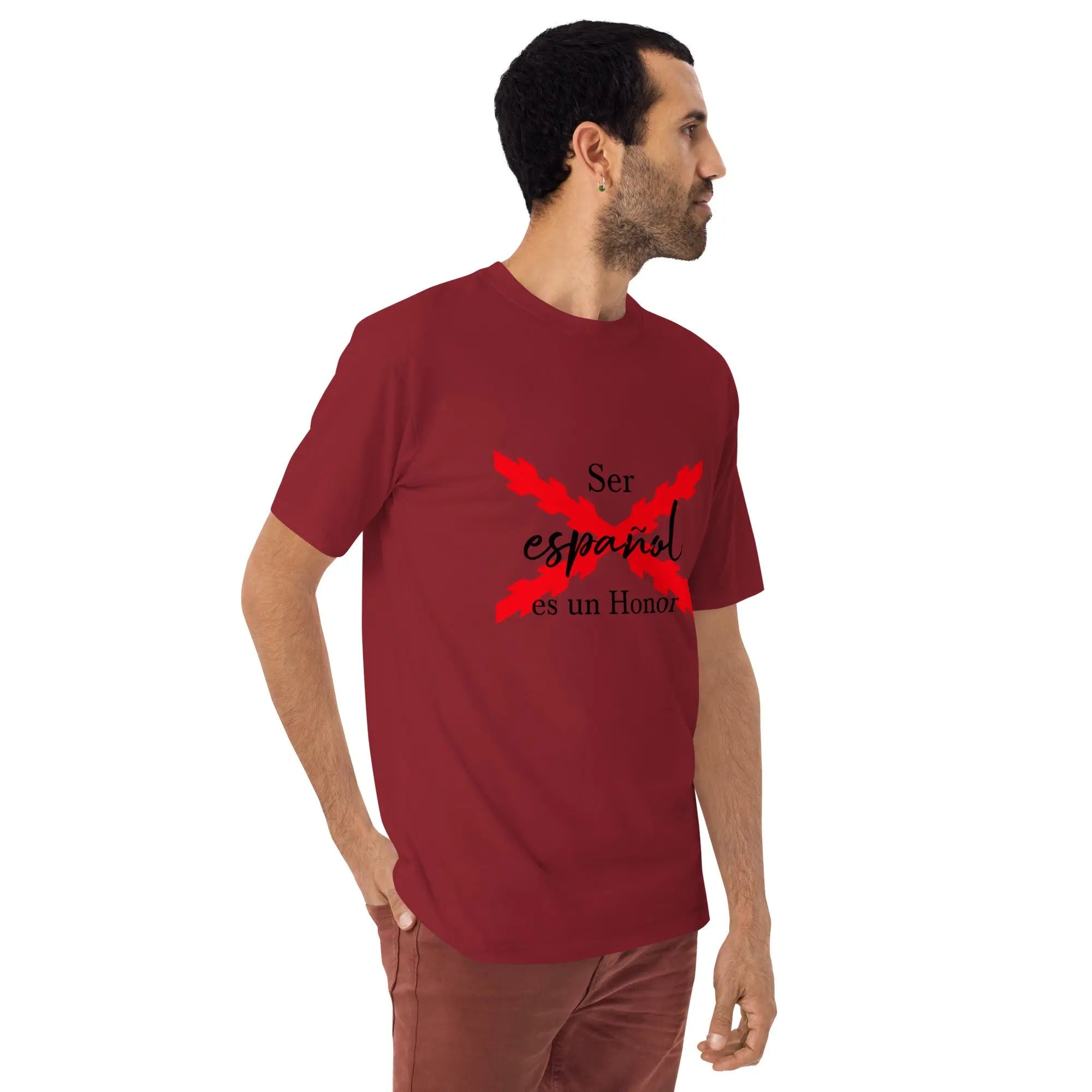 Comprar Camiseta Ser Español es un Honor para hombre Bandera España La Flamenca de Borgoña Patricia Muñoz VOX