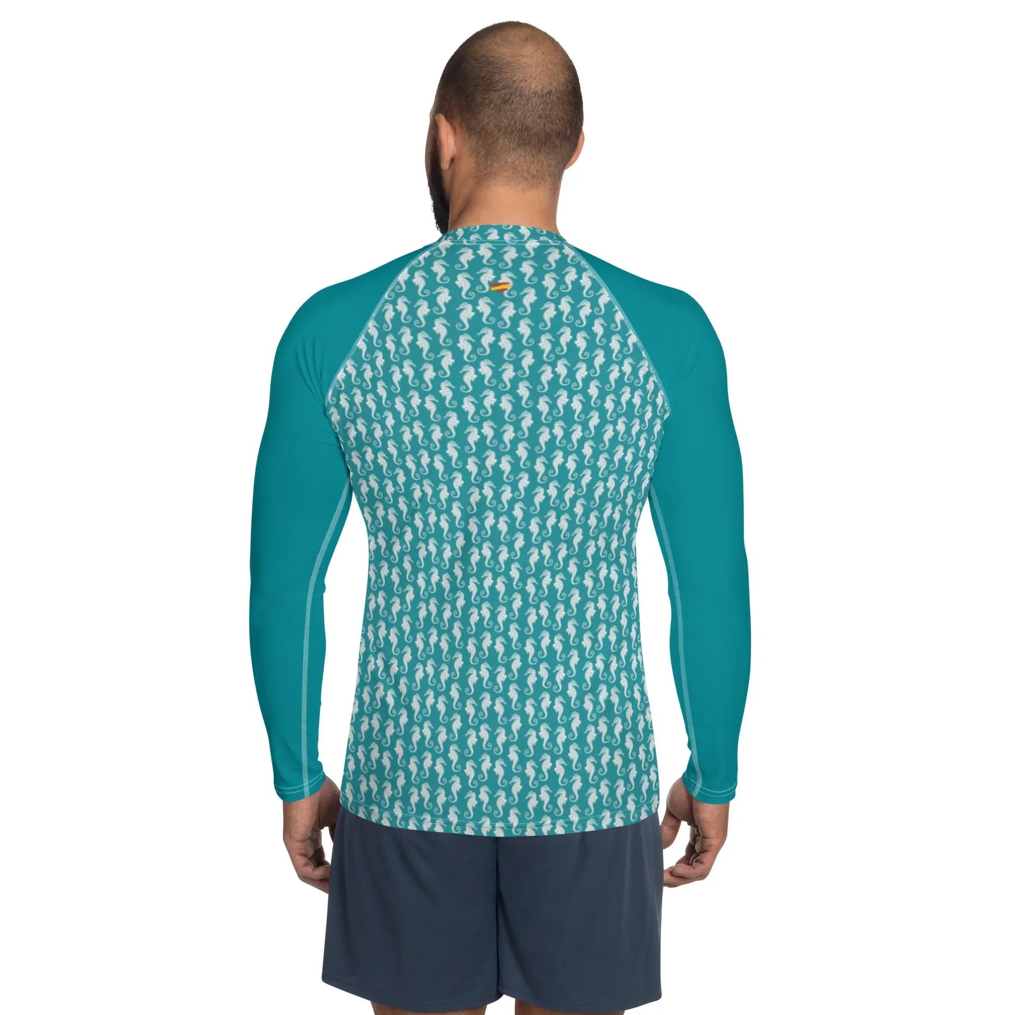Comprar Camiseta UPF50 caballito de mar hombre Bandera España La Flamenca de Borgoña Patricia Muñoz VOX