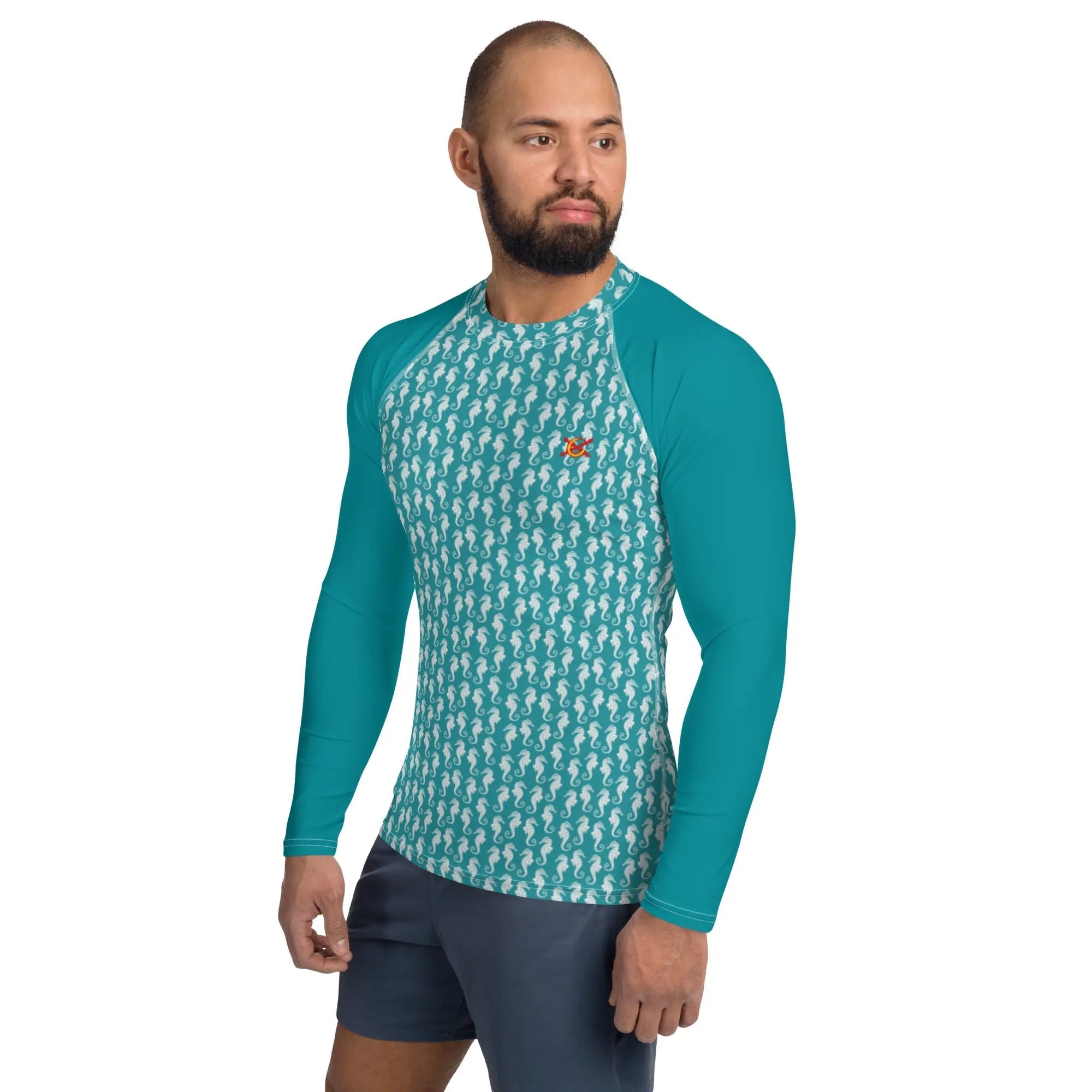 Comprar Camiseta UPF50 caballito de mar hombre Bandera España La Flamenca de Borgoña Patricia Muñoz VOX
