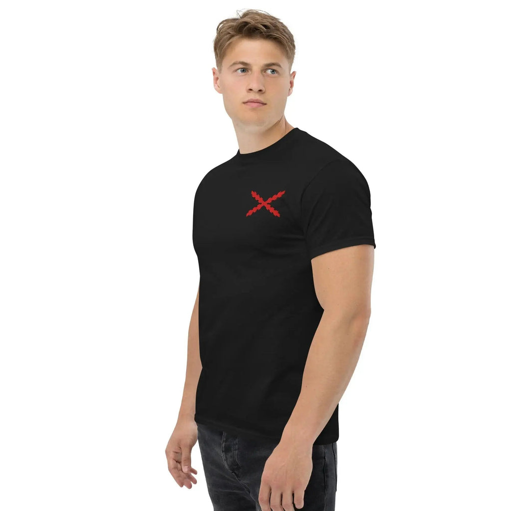 Comprar Camiseta clásica unisex Cruz de Borgoña mediana - Talla L OFERTA La Flamenca de Borgoña Bandera España