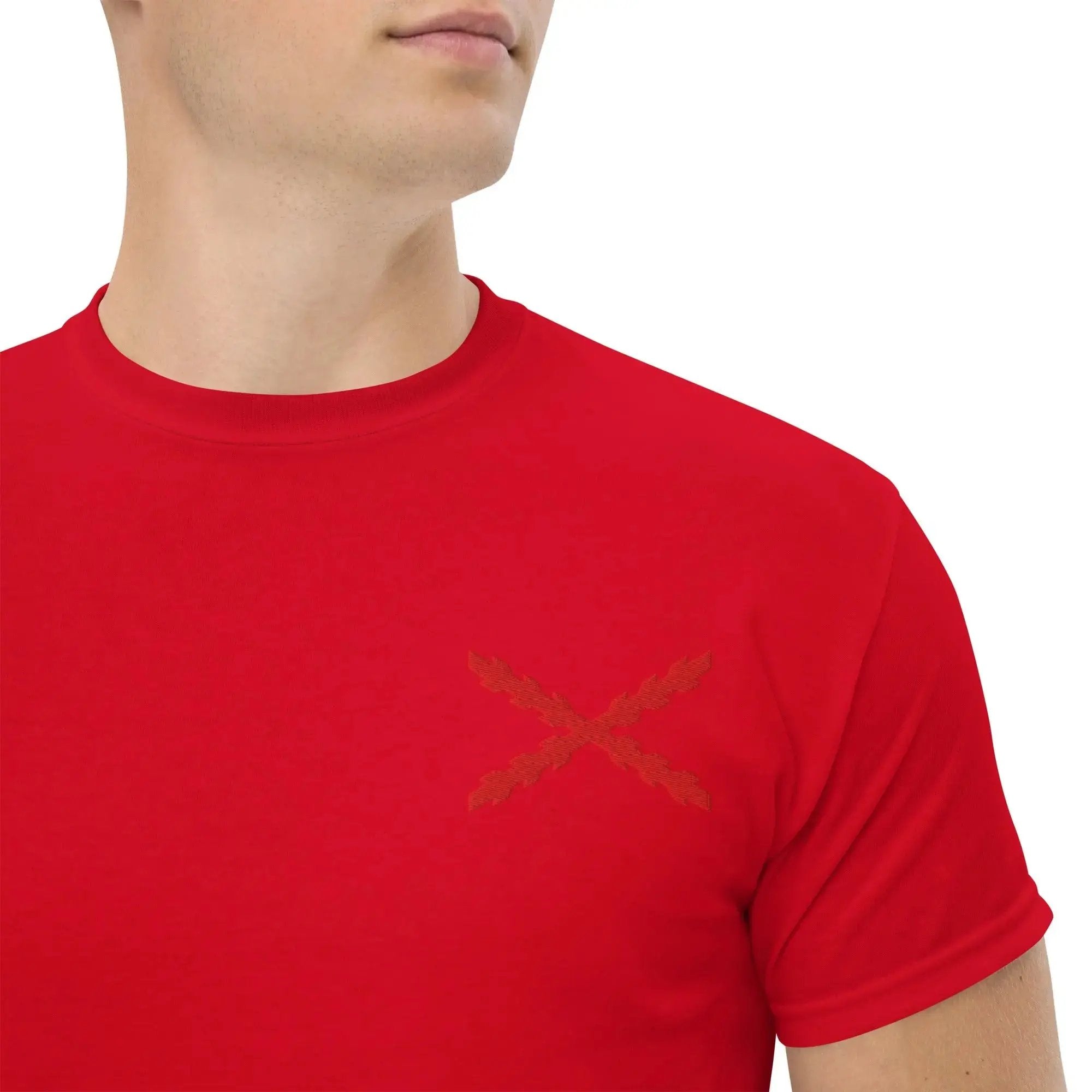 Comprar Camiseta clásica unisex Cruz de Borgoña mediana - Talla L OFERTA La Flamenca de Borgoña Bandera España