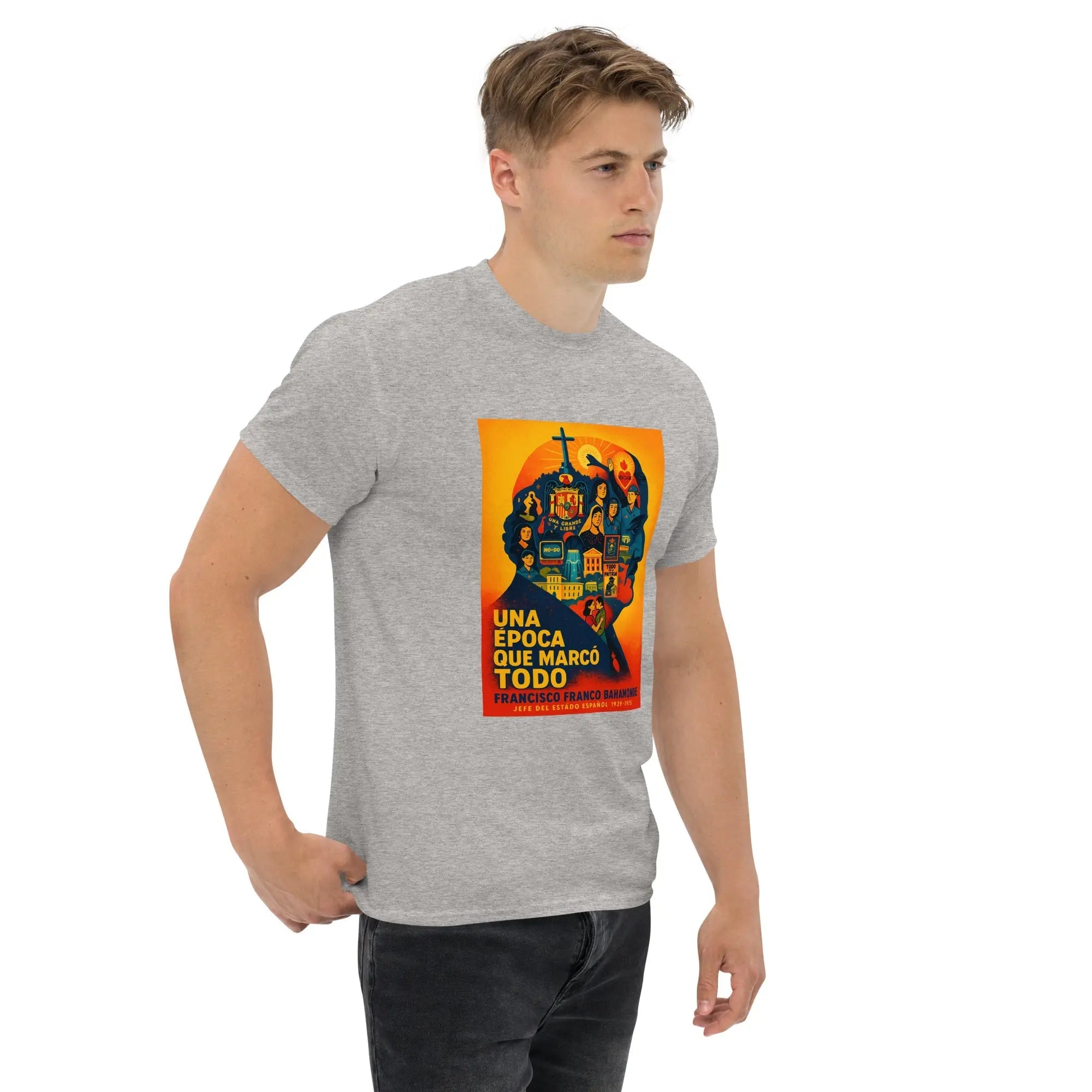 Comprar Camiseta clásica unisex La Flamenca de Borgoña, Bandera de España, Cruz de Borgoña, Patricia Muñoz, VOX