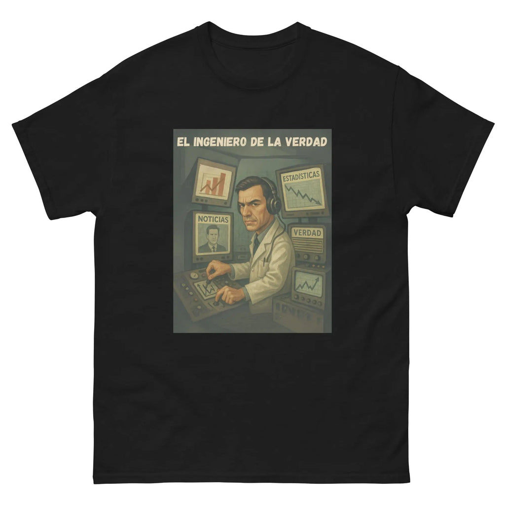 Comprar Camiseta "El ingeniero de la Verdad" Bandera España La Flamenca de Borgoña Patricia Muñoz VOX