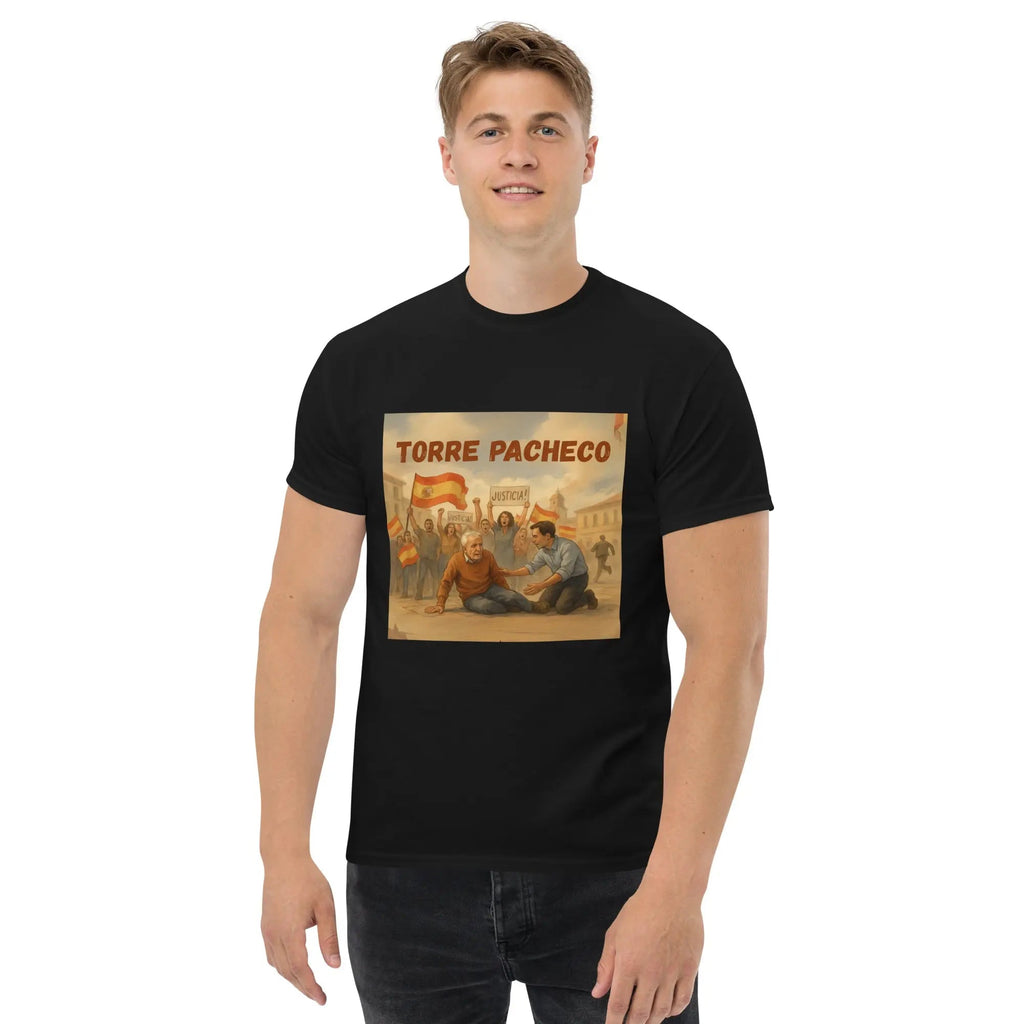 Comprar Camiseta clásica unisex La Flamenca de Borgoña, Bandera de España, Cruz de Borgoña, Patricia Muñoz, VOX