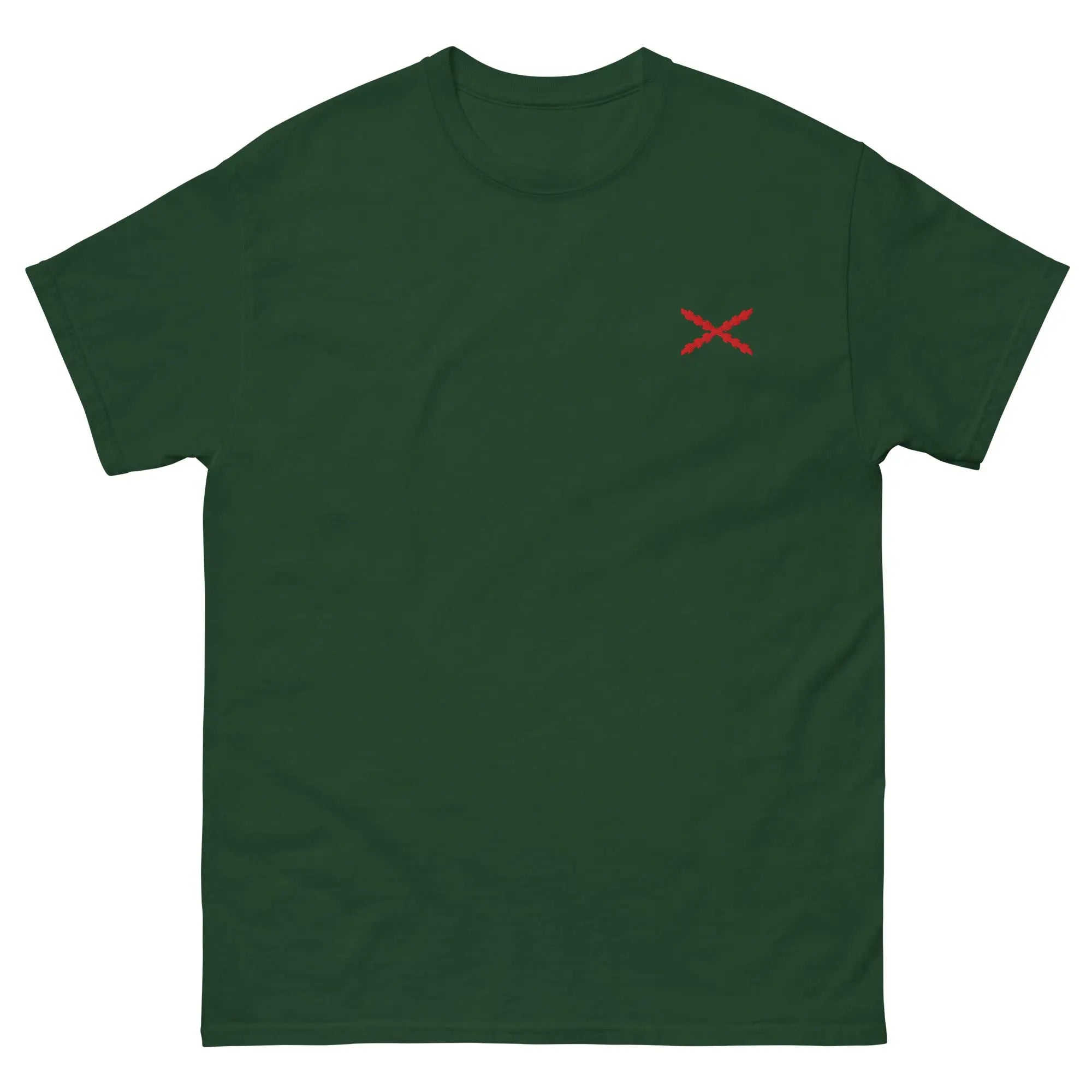 Comprar Camiseta clásica unisex bordado Cruz de Borgoña La Flamenca de Borgoña, Bandera de España, Cruz de Borgoña, Patricia Muñoz, VOX