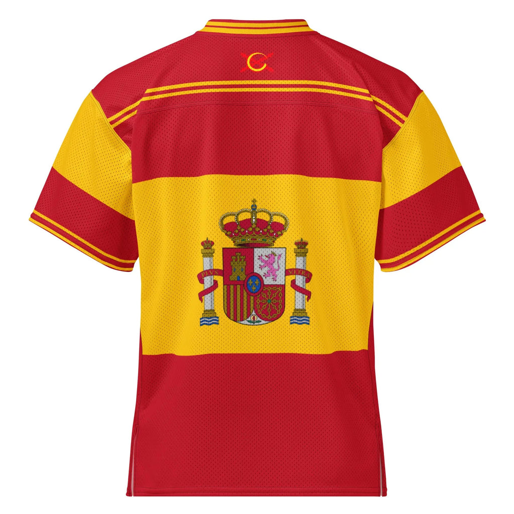 Comprar Camiseta de fútbol americano Bandera España La Flamenca de Borgoña Bandera España