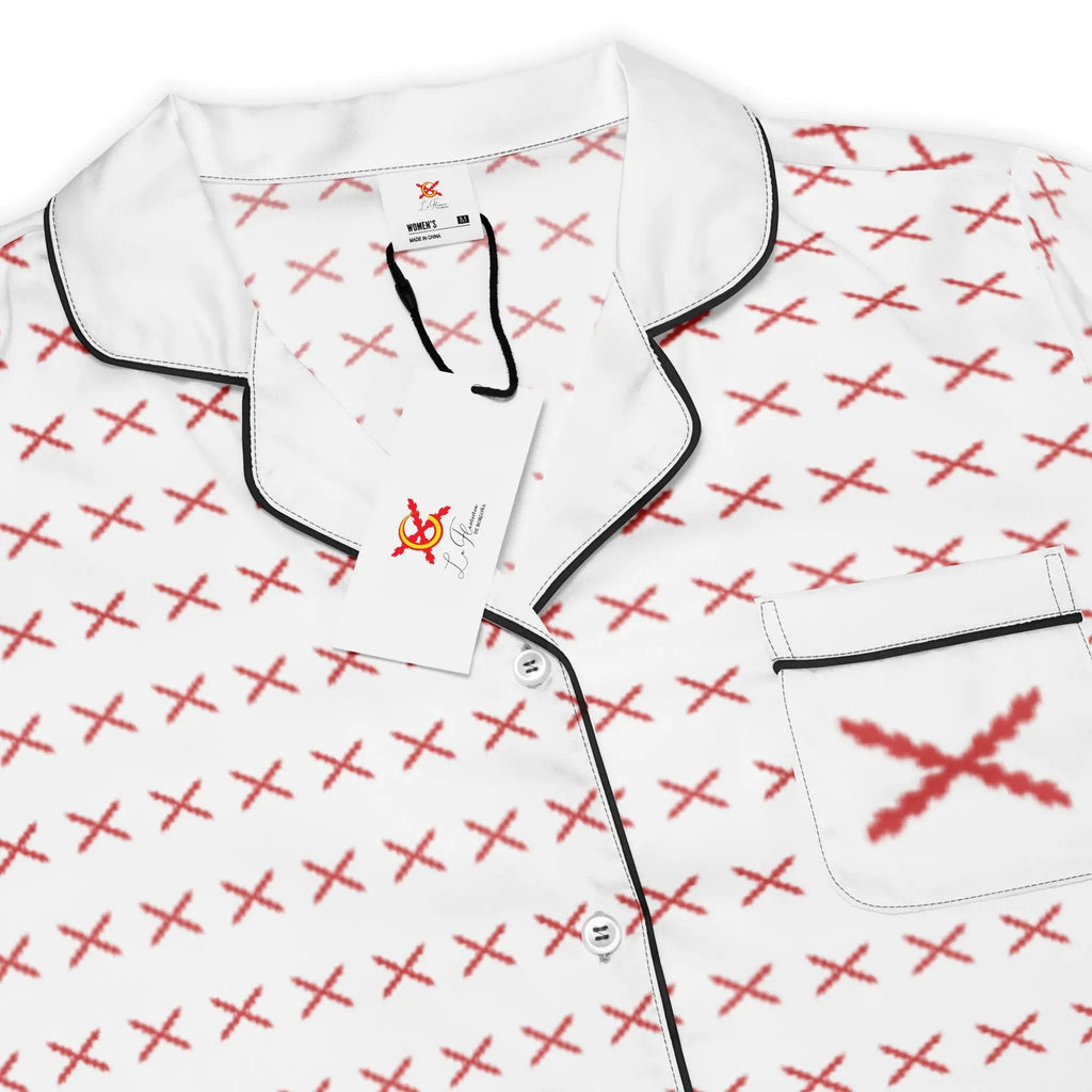 Comprar Camiseta de pijama de manga corta Cruz de Borgoña con ribete La Flamenca de Borgoña Bandera España