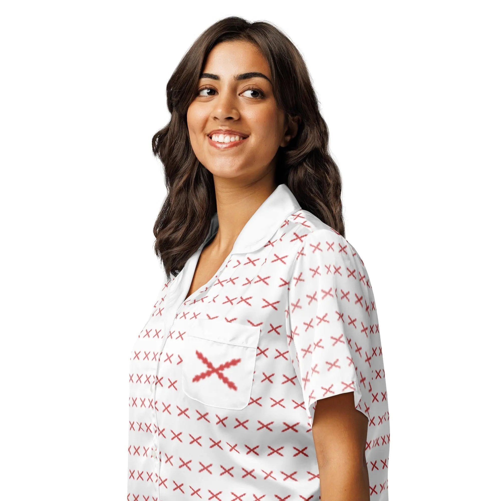 Comprar Camiseta de pijama de manga corta Cruz de Borgoña con ribete La Flamenca de Borgoña Bandera España