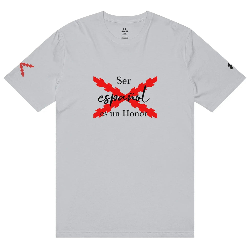 Comprar Camiseta deportiva Under Armour® "Ser español es un Honor" La Flamenca de Borgoña Bandera España