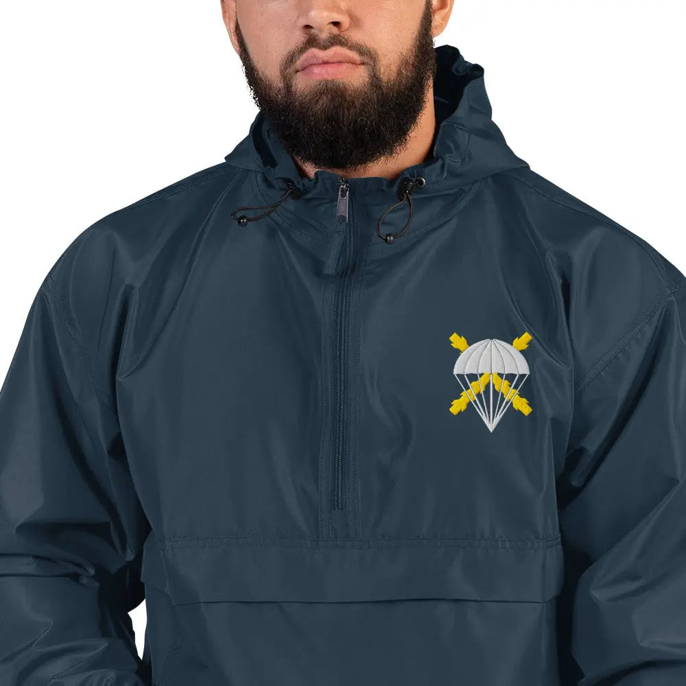 Comprar Chaqueta unisex BRIPAC bordada plegable Champion La Flamenca de Borgoña Bandera España