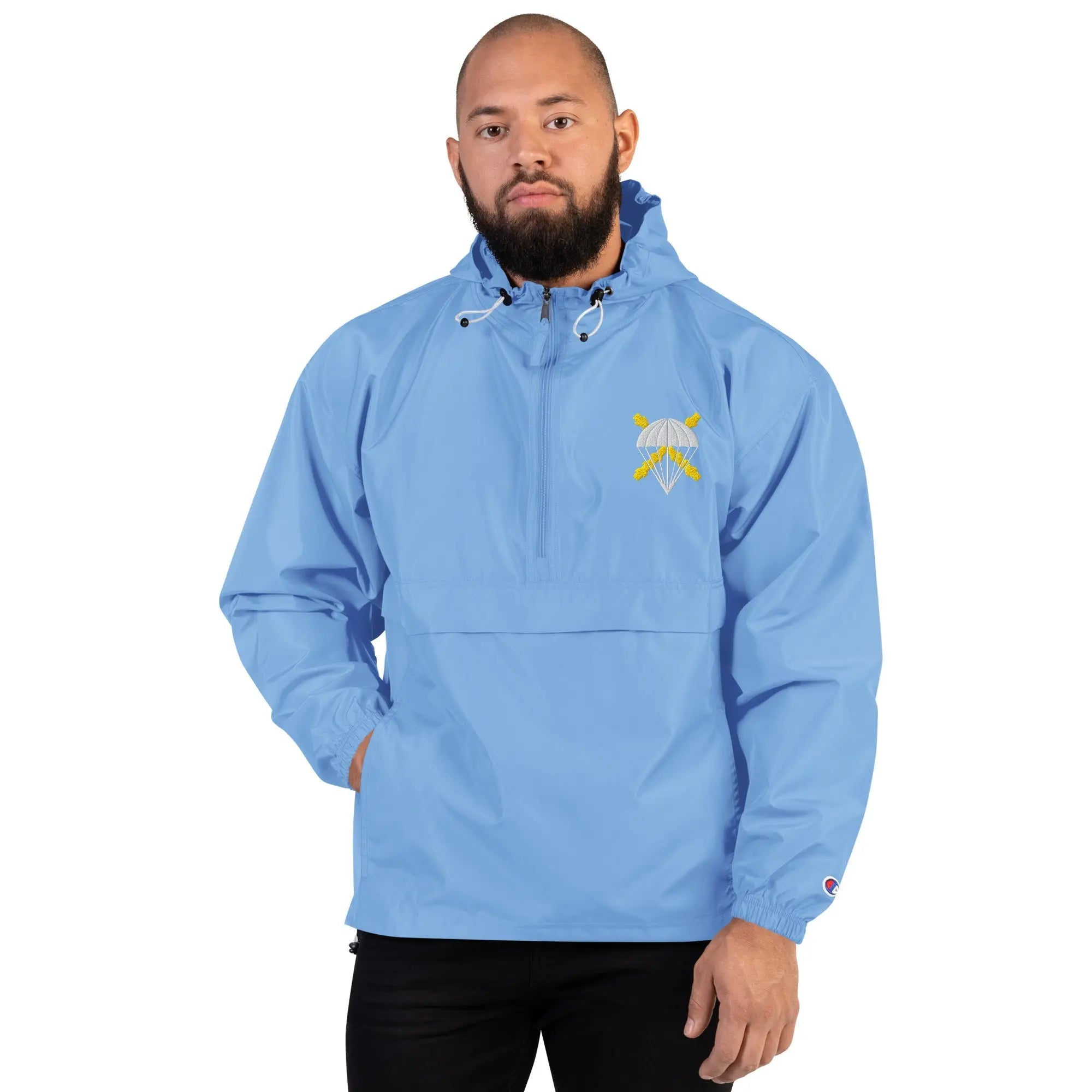 Comprar Chaqueta unisex BRIPAC bordada plegable Champion La Flamenca de Borgoña Bandera España