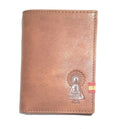 Comprar Cartera Virgen del Pilar cuero Bandera España La Flamenca de Borgoña Patricia Muñoz VOX